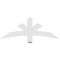 Ekena Millwork Davenport Architectural Grade PVC Gable Bracket, 48"W x 18"H x 2"D x 4"F, 9/12 Pitch GBP048X18X0204DAV00 - alternate 5